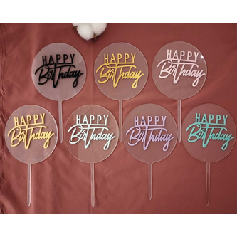 HB Tag - Acrylic Round Transparent